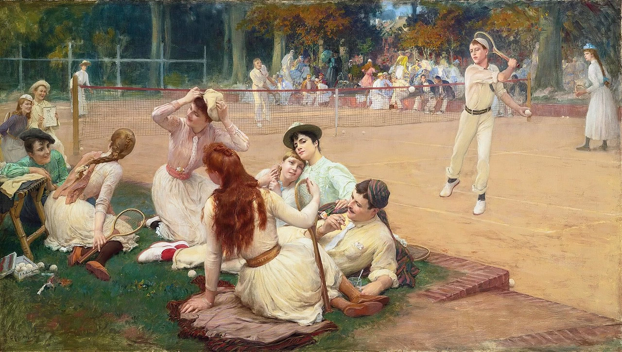 Circolo di tennis su prato